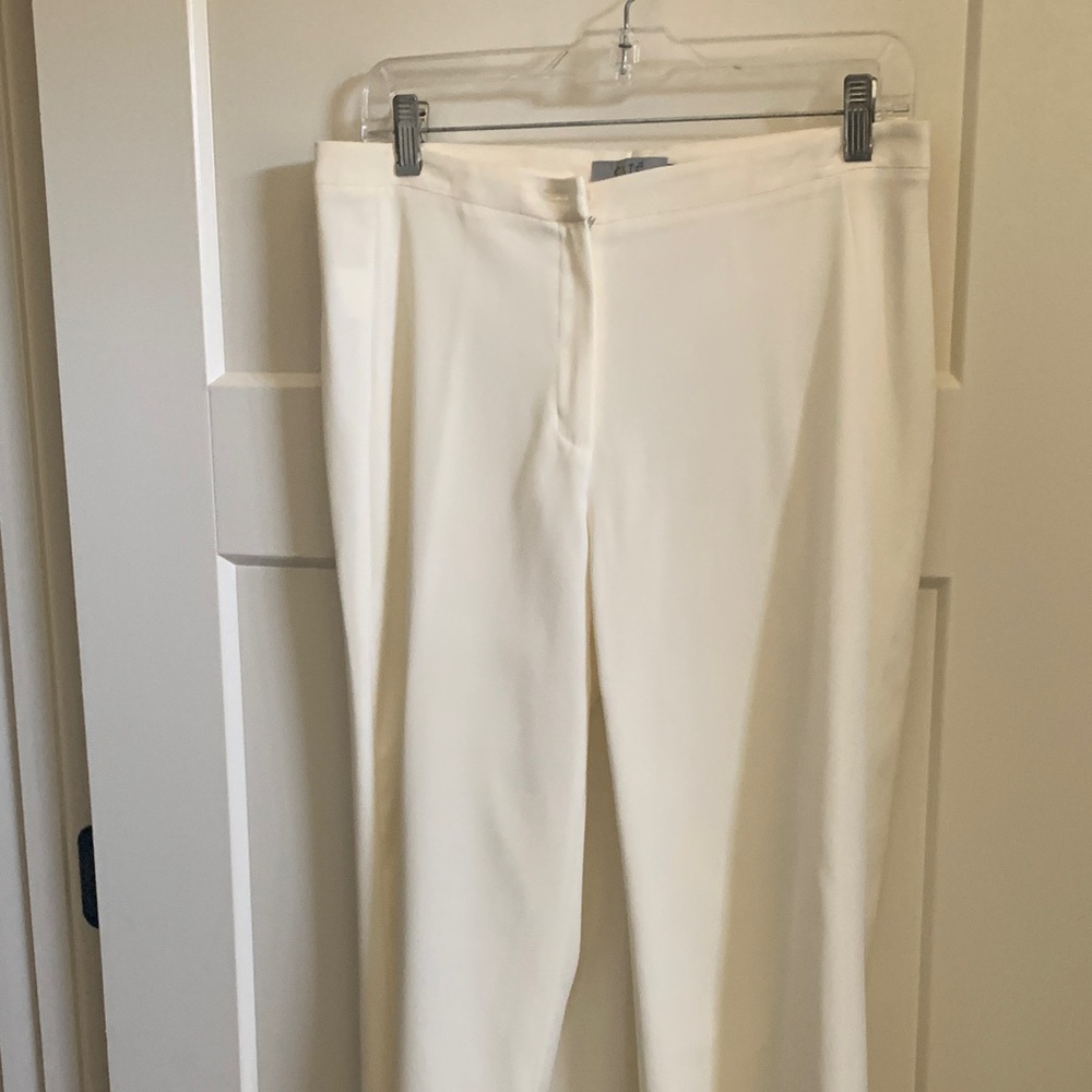 Elegant Cream Women's Trousers